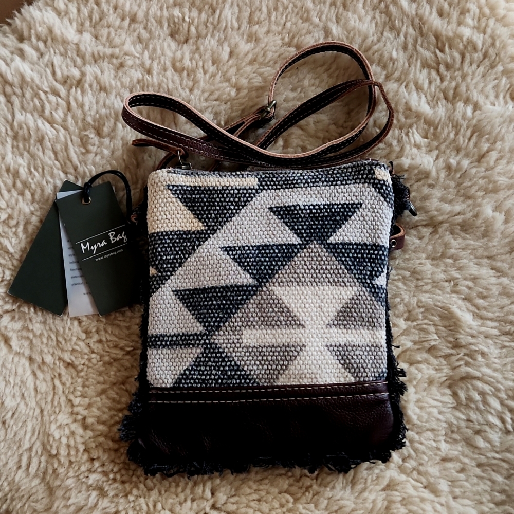NWT Myra Aura Small Crossbody Eco-friendly Up-cycled Bag